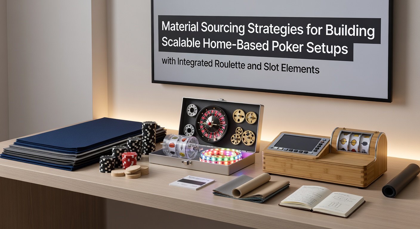 Materialien und Komponenten für skalierbare Poker-Setups mit Roulette- und Slot-Elementen im Heimgebrauch