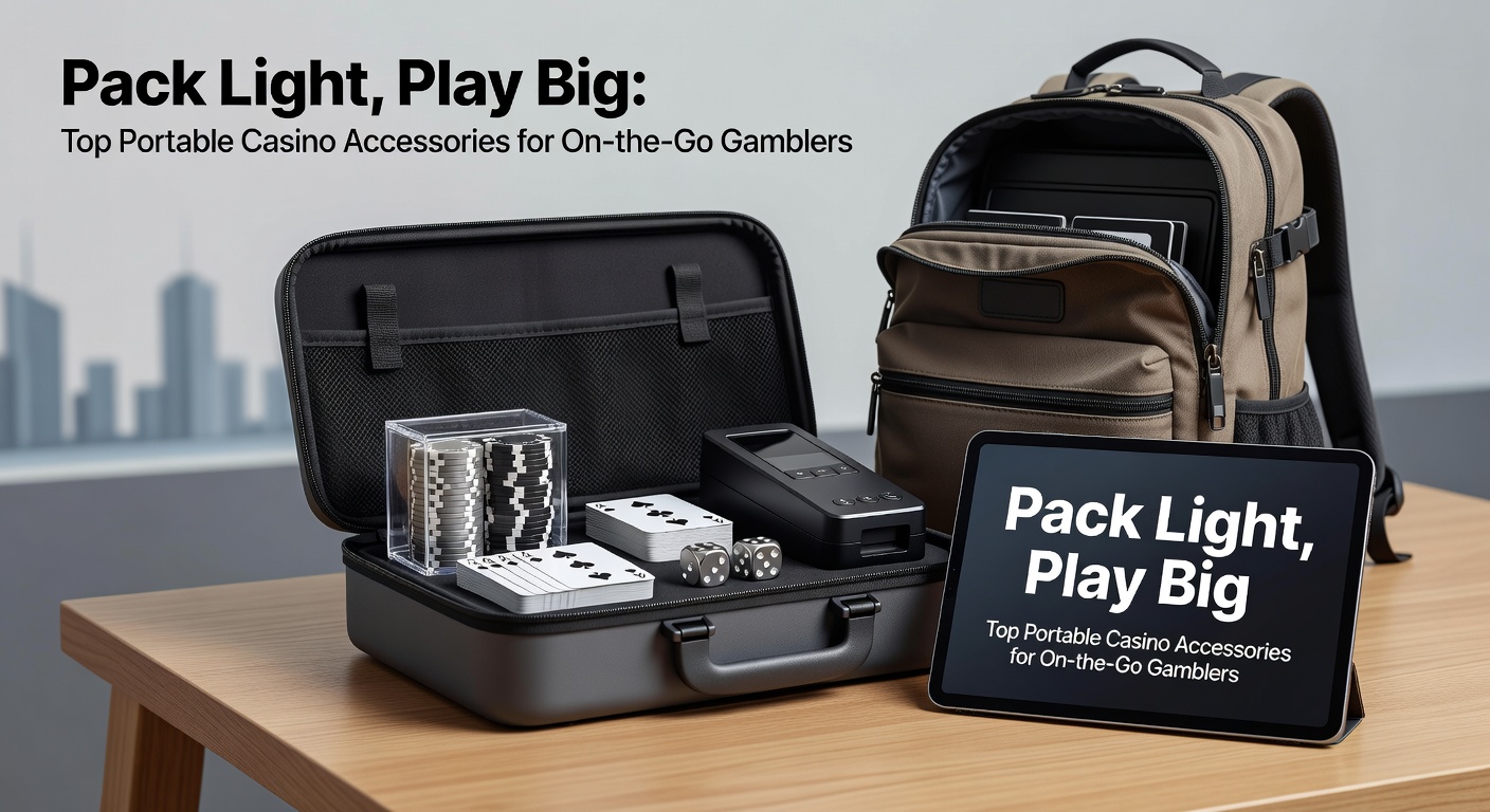 Kompaktes Poker-Set in einer Reisetasche, ideal für unterwegs-Gambler, mit Karten, Chips und faltbarem Tisch